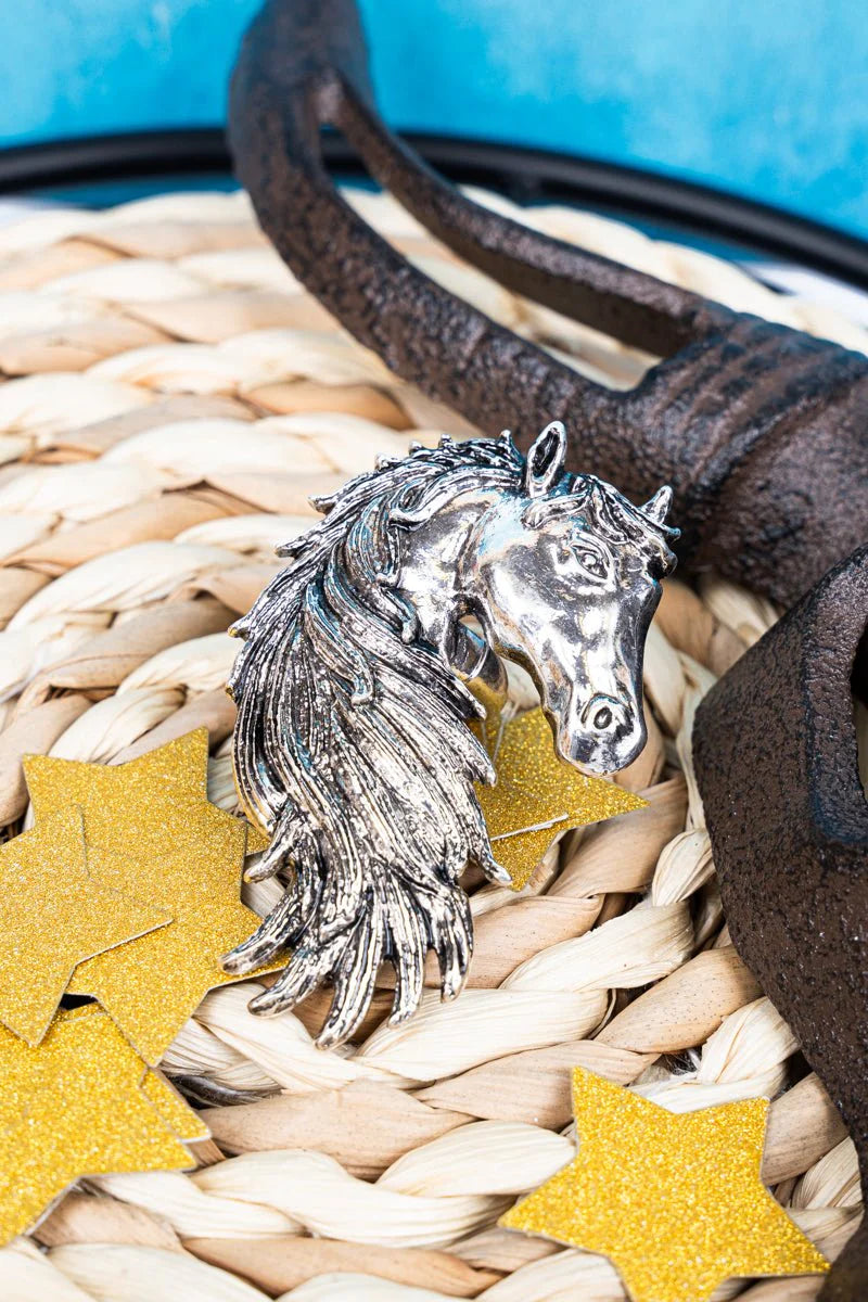 The Mane Attraction Silver tone Ring