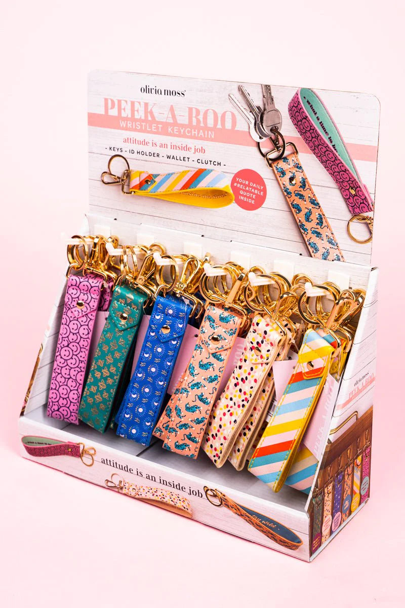 Peek-A-Boo Wristlet Keychain
