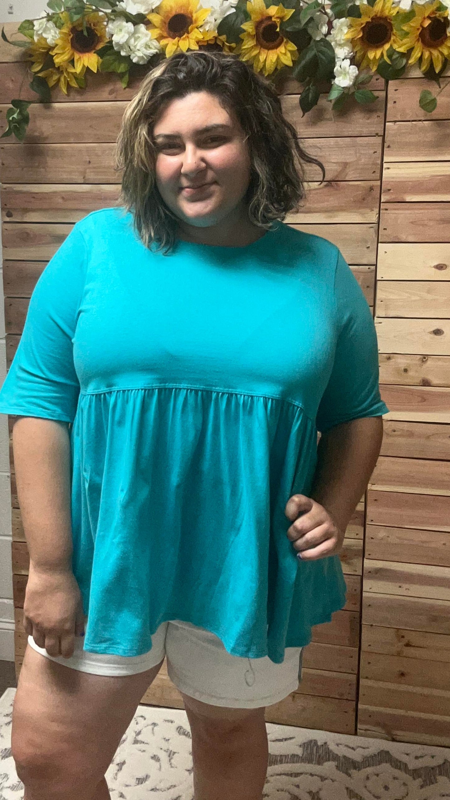 Half Sleeve Flowy Top