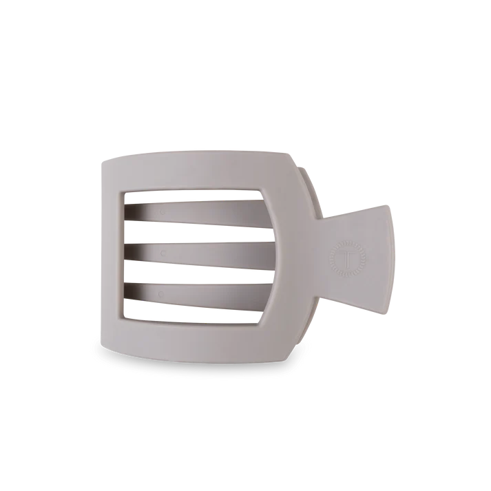 Teletie Silver Flames Flat Square Hair Clip