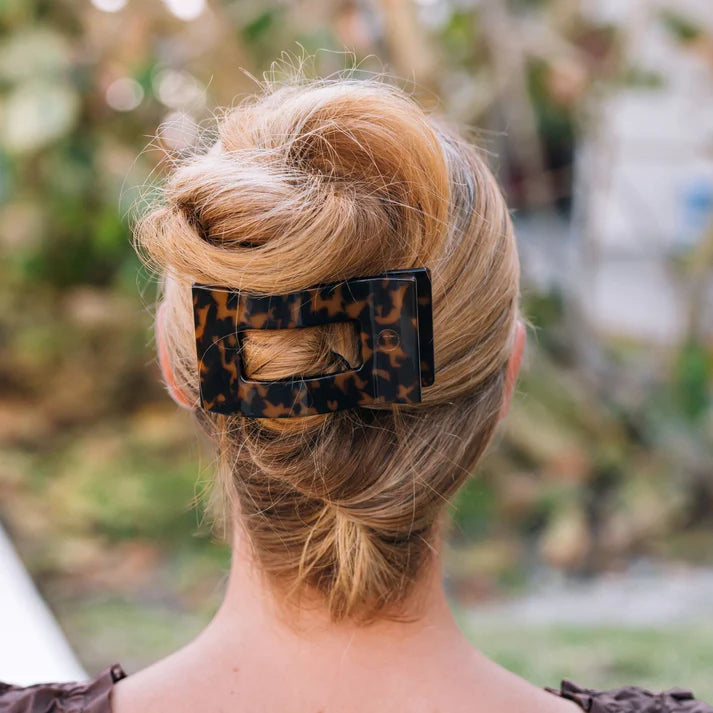 Teletie Flat Rectangle Hair Clips
