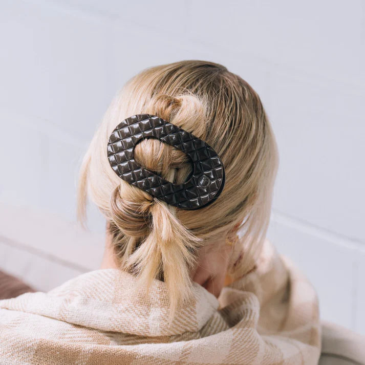 Teletie Flat Round Hair Clip