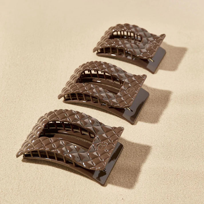 Teletie Flat Rectangle Hair Clips