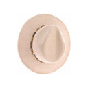 CC. Beanie Leopard Trim Vegan Fabric Panama Hat