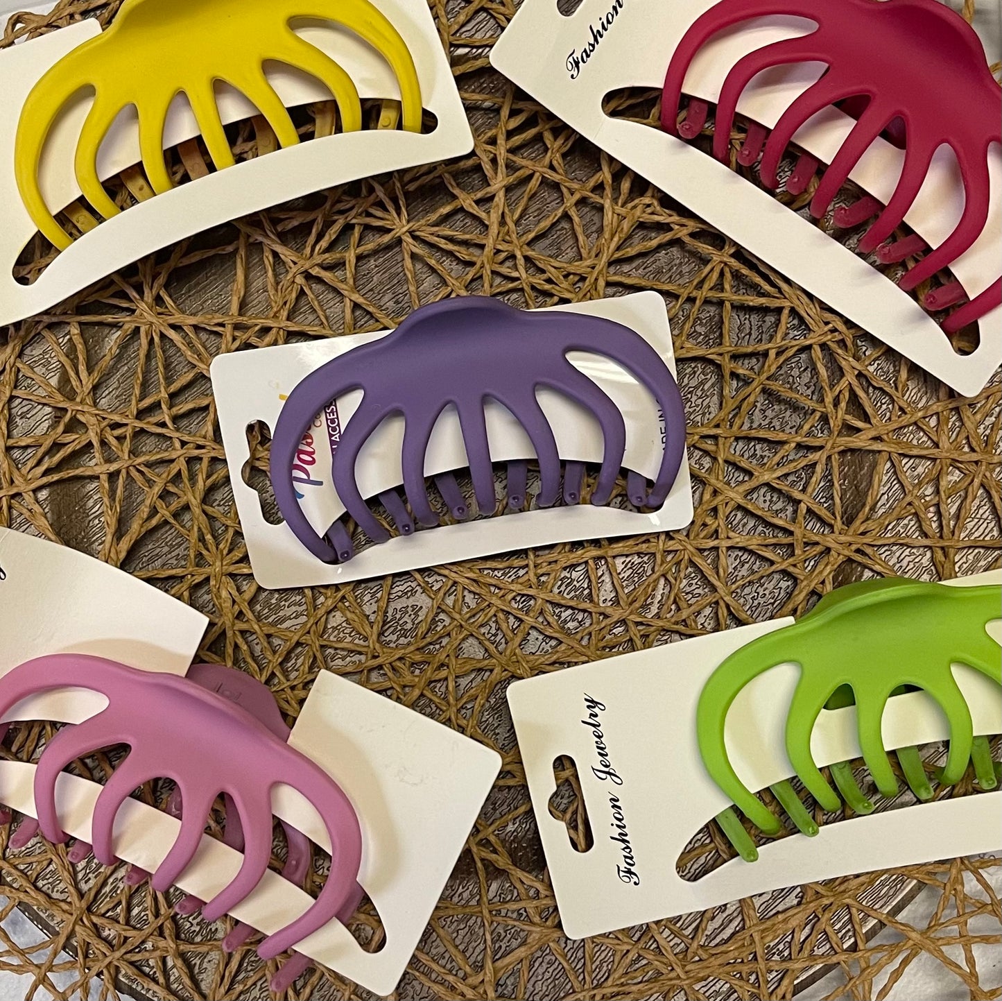 Matte large claw clips