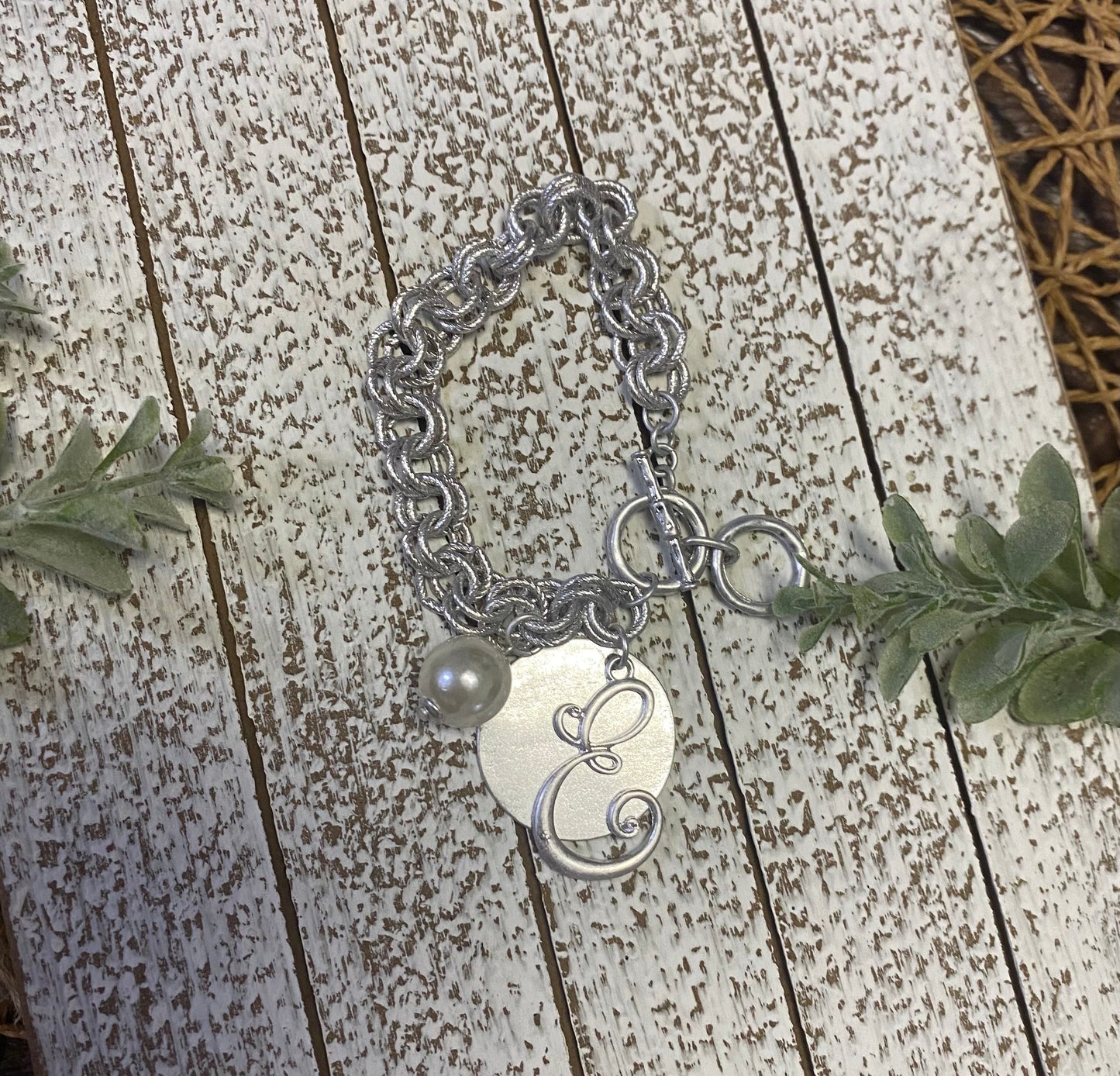 Chain Link Initial Bracelet