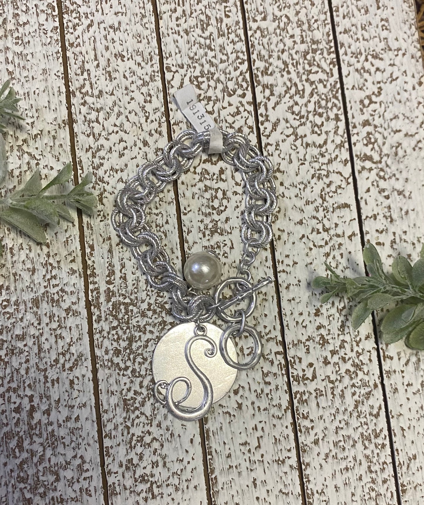 Chain Link Initial Bracelet