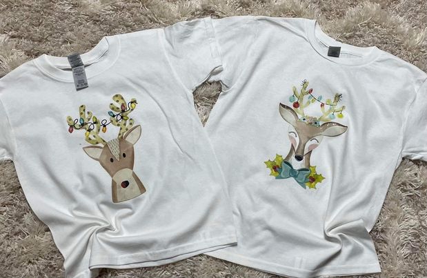 Youth Christmas Deer Tee