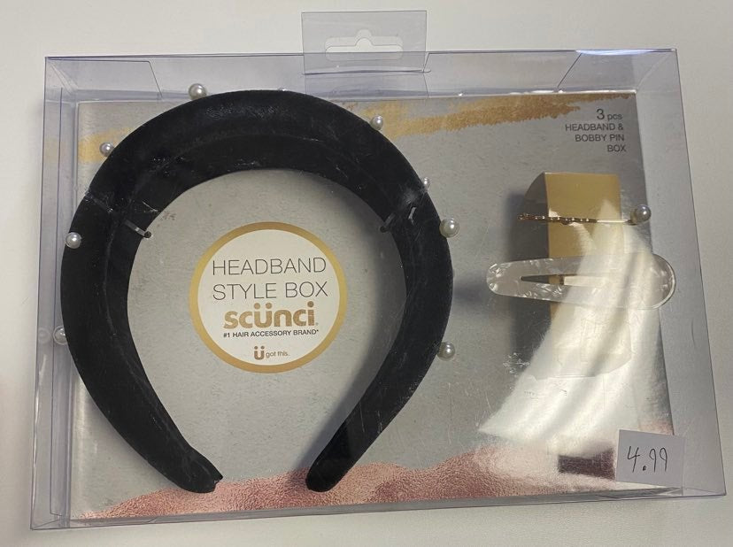 Scunci Headband and Bobby Pin Box