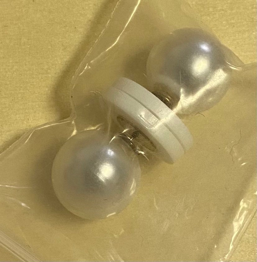 Large Pearl Back Earrings