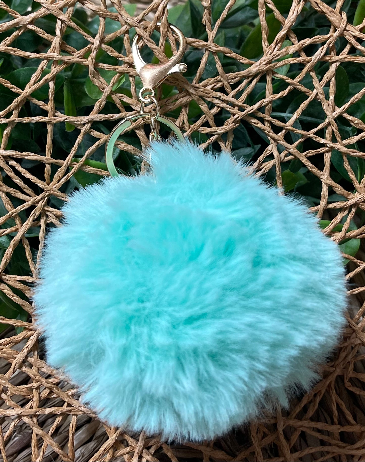 Fur Pom Pom keychain