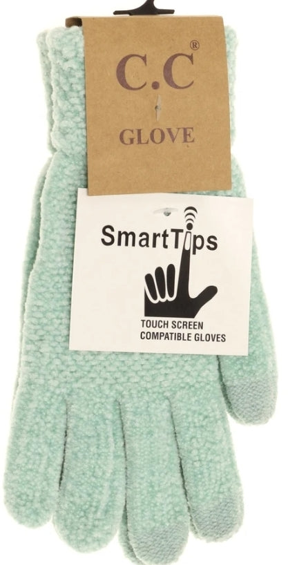 Chenilla Knit Gloves with smart tips--PREORDER