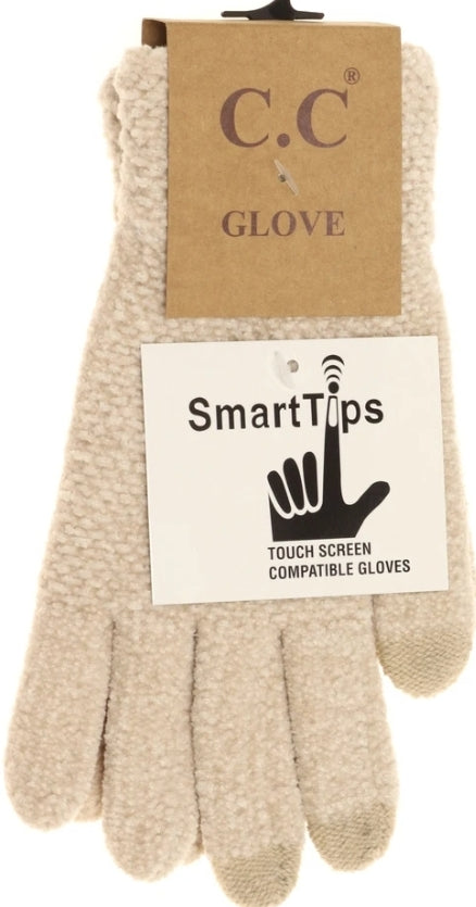 Chenilla Knit Gloves with smart tips--PREORDER