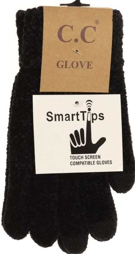 Chenilla Knit Gloves with smart tips--PREORDER
