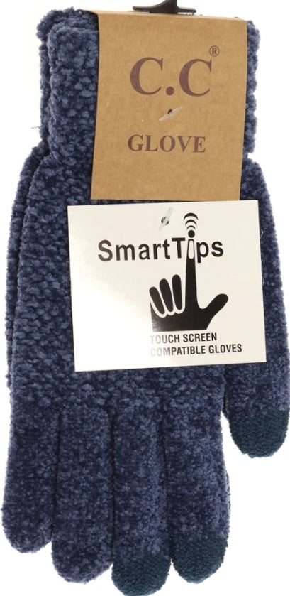 Chenilla Knit Gloves with smart tips--PREORDER
