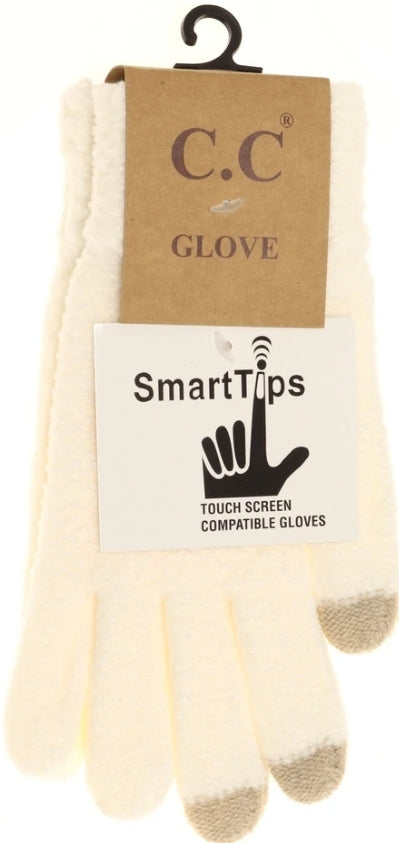 Chenilla Knit Gloves with smart tips--PREORDER