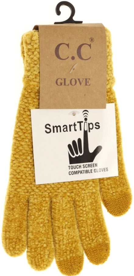 Chenilla Knit Gloves with smart tips--PREORDER