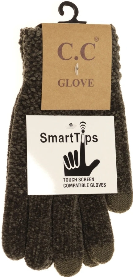 Chenilla Knit Gloves with smart tips--PREORDER