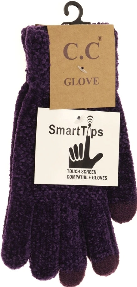 Chenilla Knit Gloves with smart tips--PREORDER