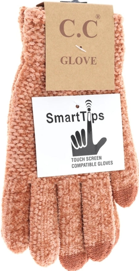 Chenilla Knit Gloves with smart tips--PREORDER