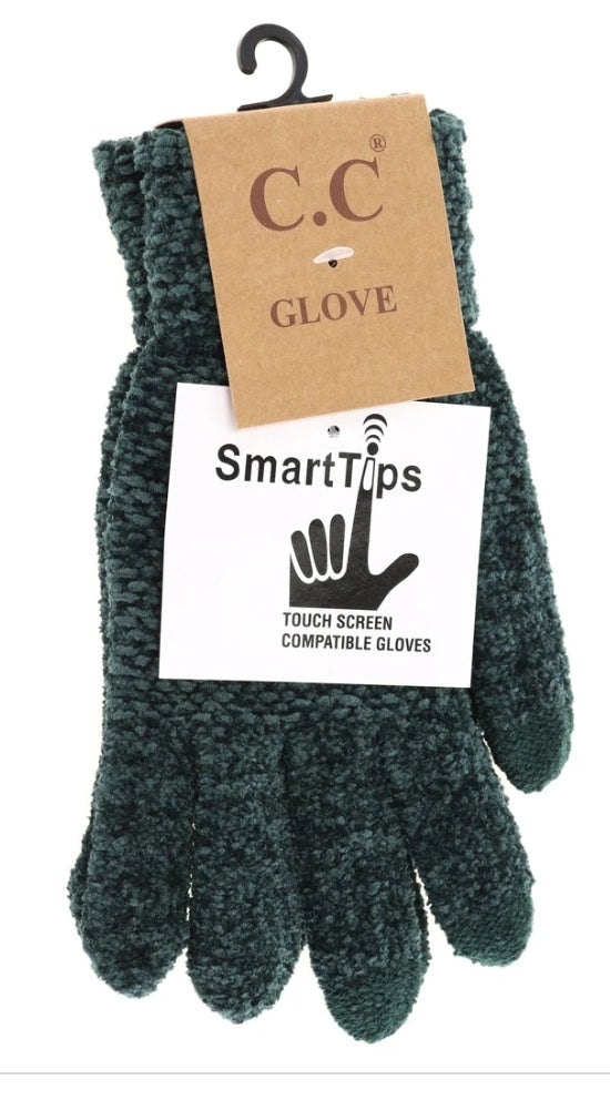 Chenilla Knit Gloves with smart tips--PREORDER