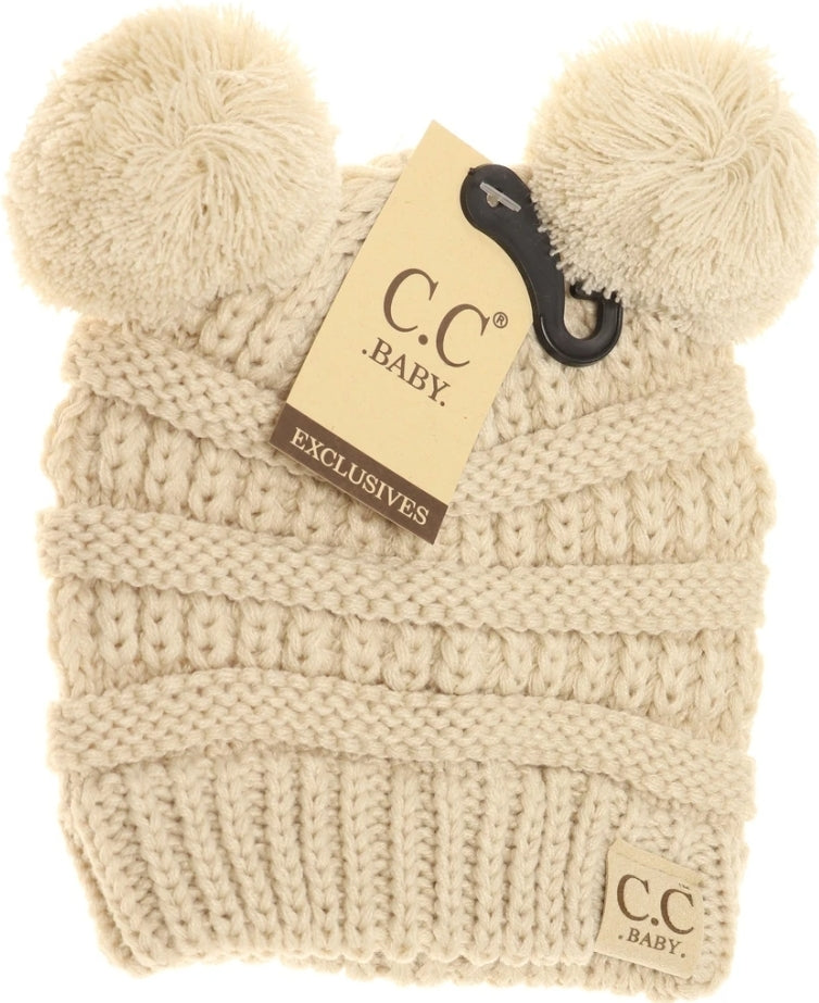 Double Pom, BABY beanie - PREORDER