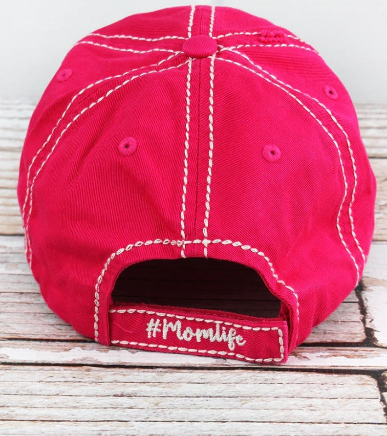 Leopard #MomLife Hat