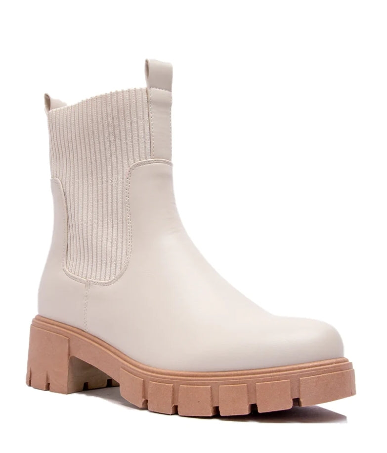 Off White Sock Bootie