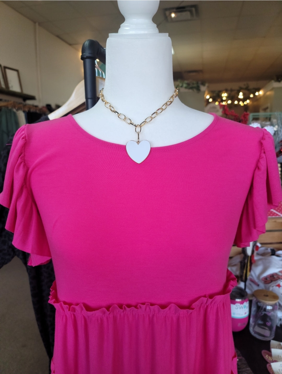Chain Link Heart Necklace