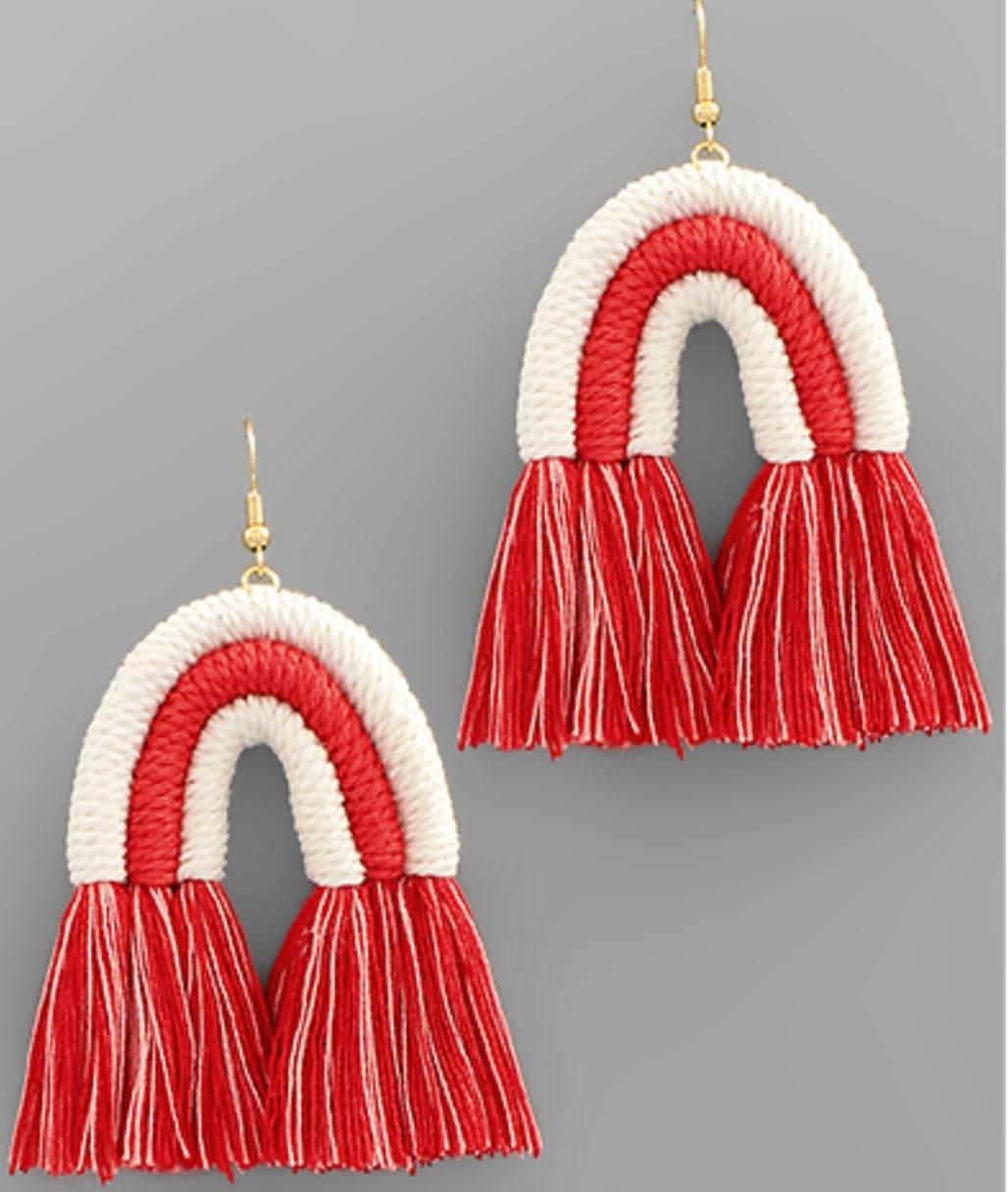 Arch Tassel Earrings