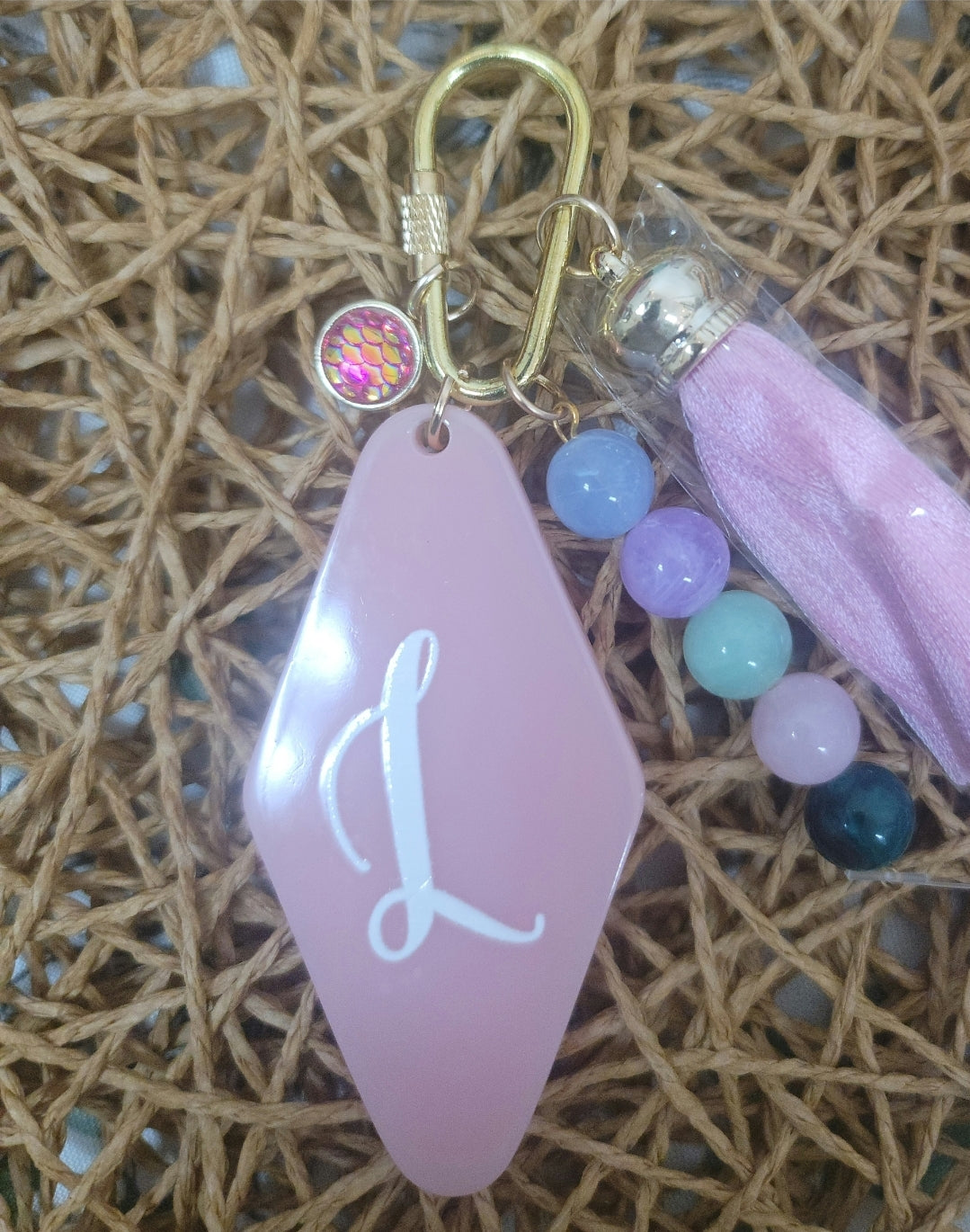 Hotel Initial Keychain