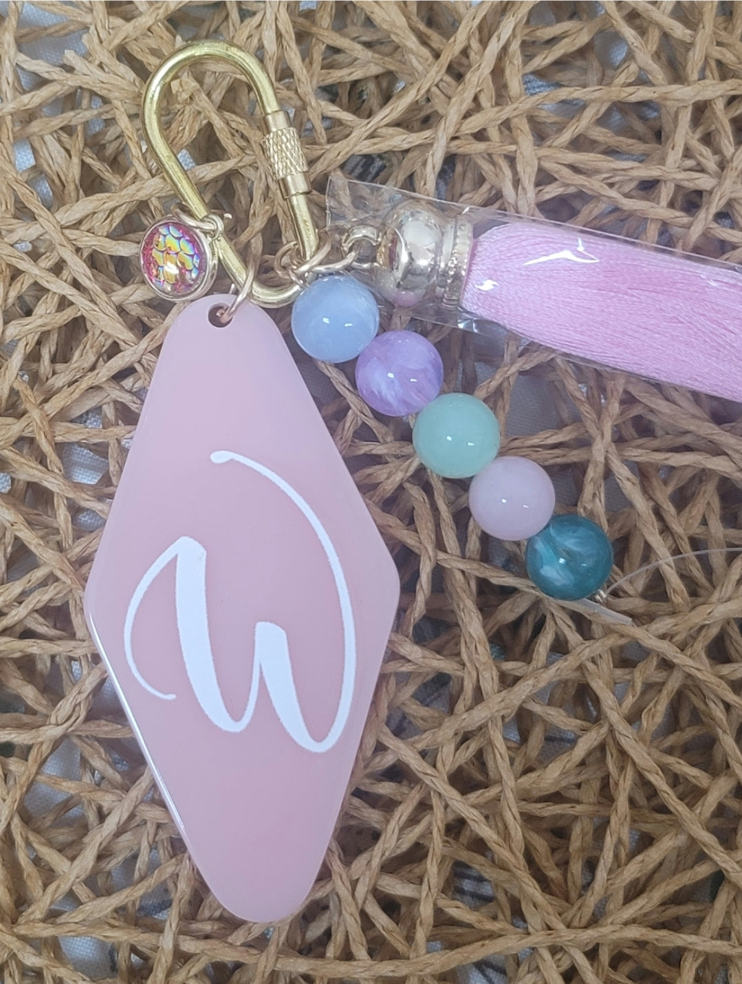 Hotel Initial Keychain