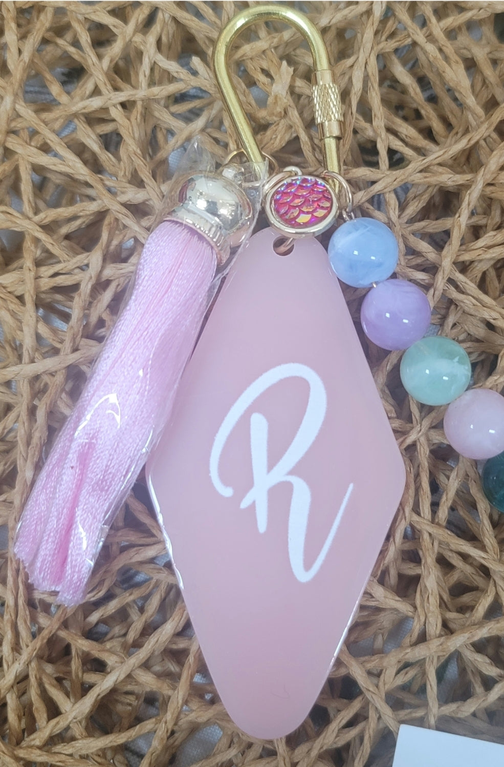 Hotel Initial Keychain