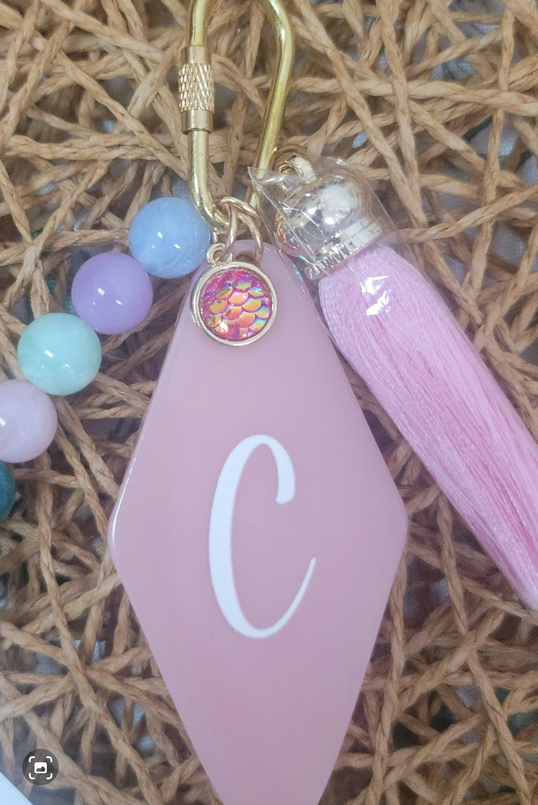Hotel Initial Keychain