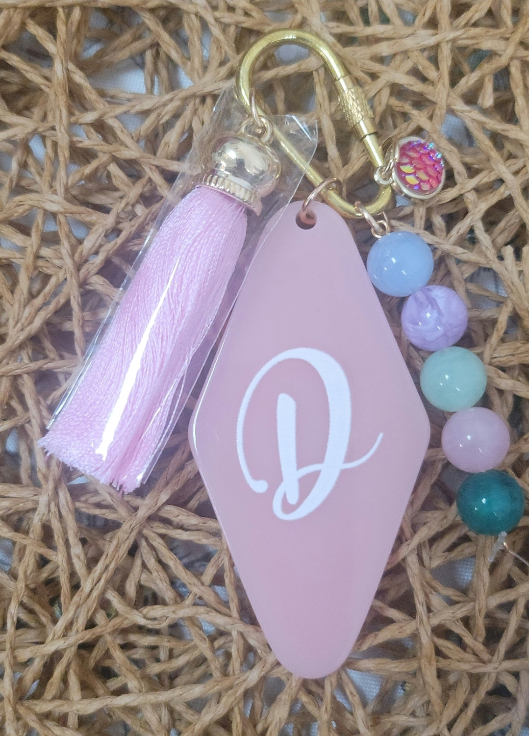 Hotel Initial Keychain