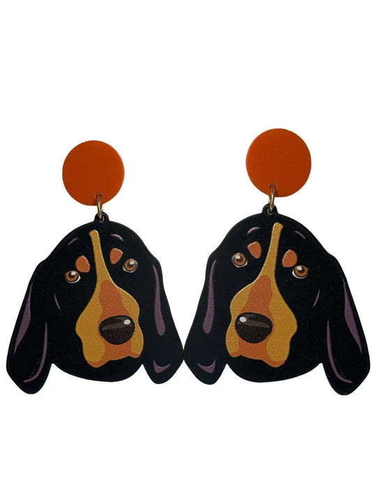 Smokey the Dog Earrings