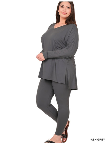 Brushed Microfiber Vneck Set(PREORDER)