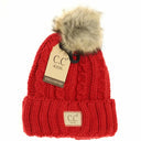 CC.Beanie KIDS Cable Ribbed Pom Beanie