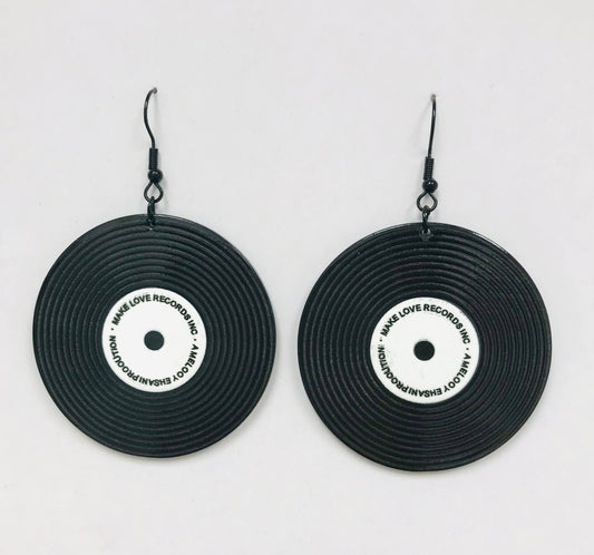 Retro Vinyl Record Earrings(PREORDER)