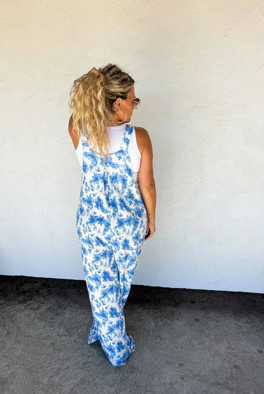 Cassidy Floral Boho Overalls