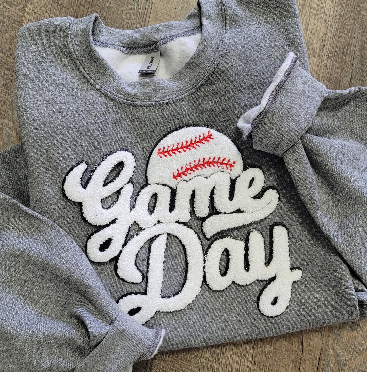 GAME DAY Patch Crewneck Sweatshirt