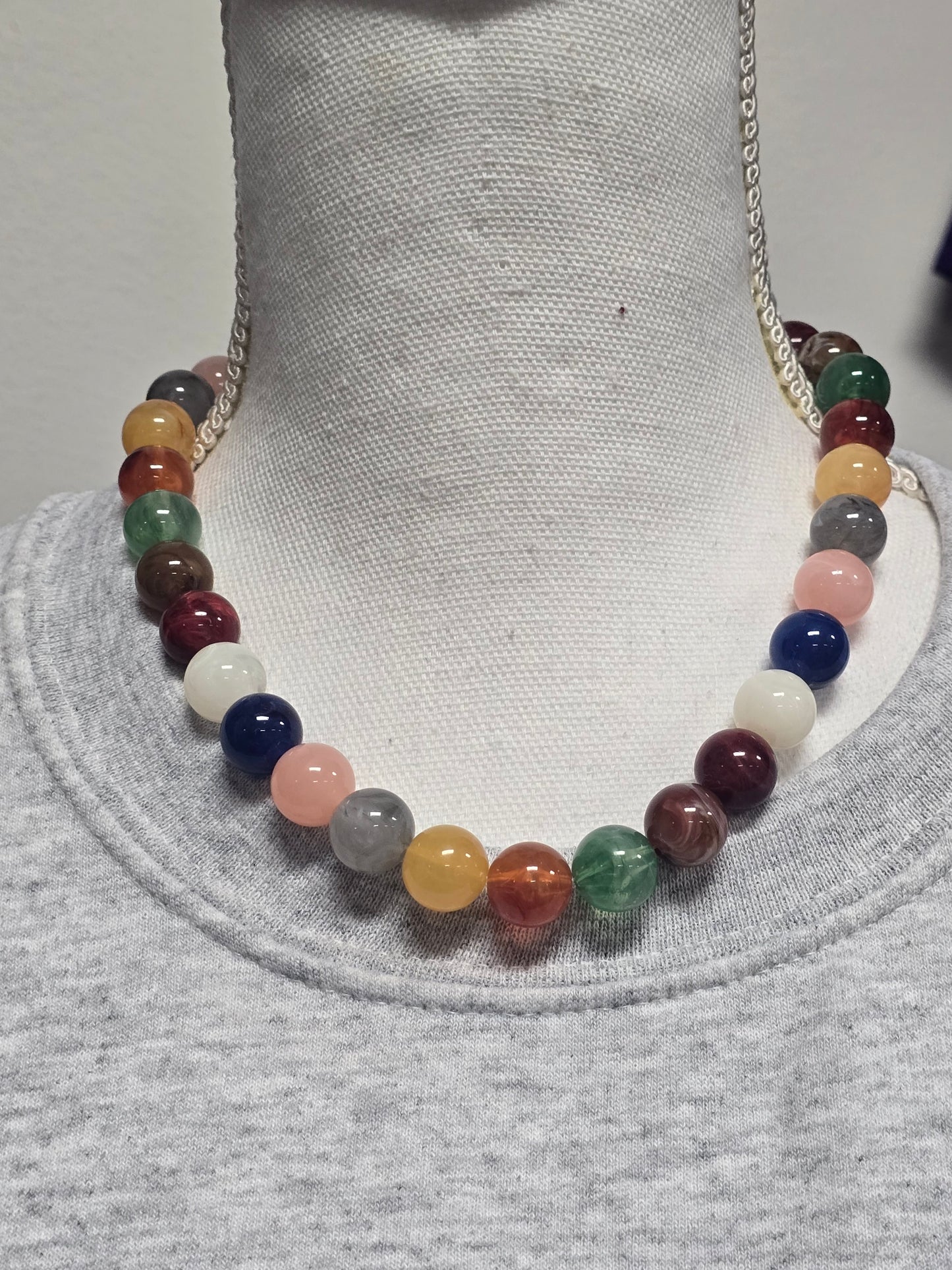 Acrylic Ball Bead Necklace