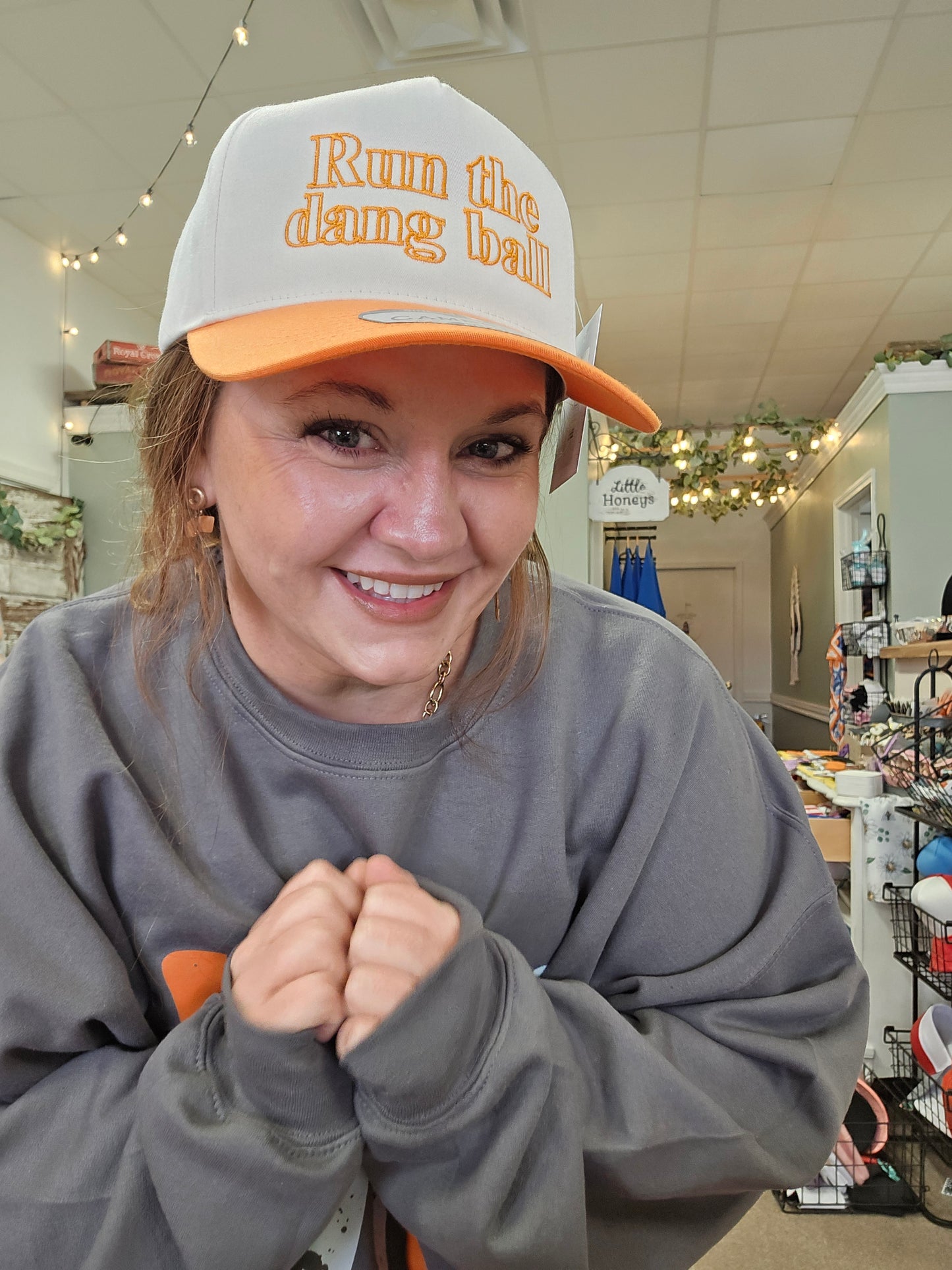 Hollow Run The Dang Ball Embroidered Hat(PREORDER) TAT 10-15 BD