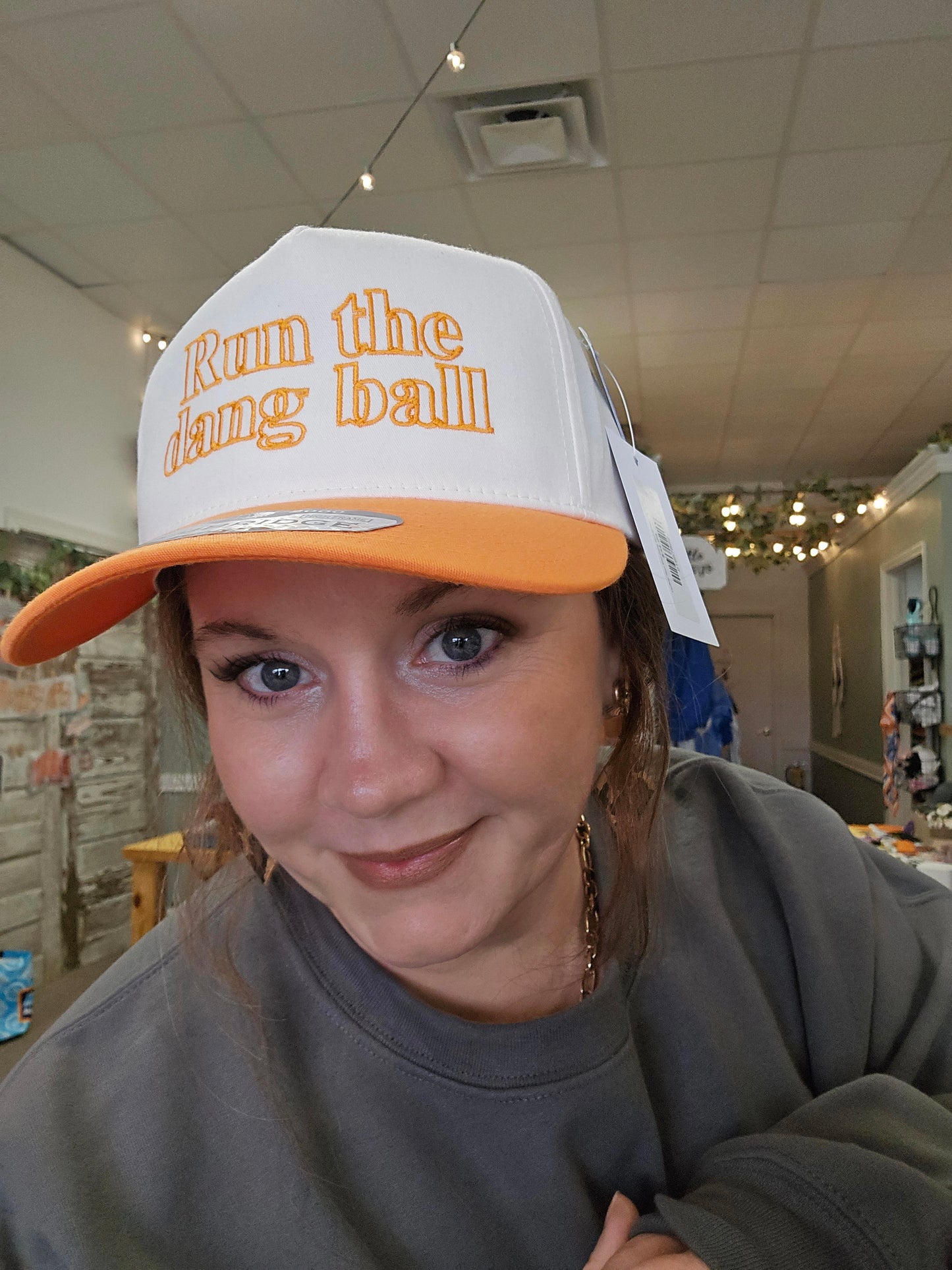 Hollow Run The Dang Ball Embroidered Hat(PREORDER) TAT 10-15 BD