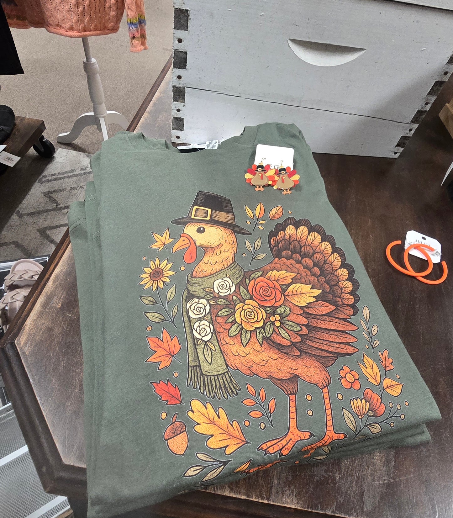 Pilgrim Hat Turkey Long Sleeve Tee