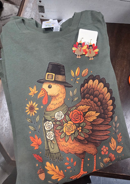 Pilgrim Hat Turkey Long Sleeve Tee
