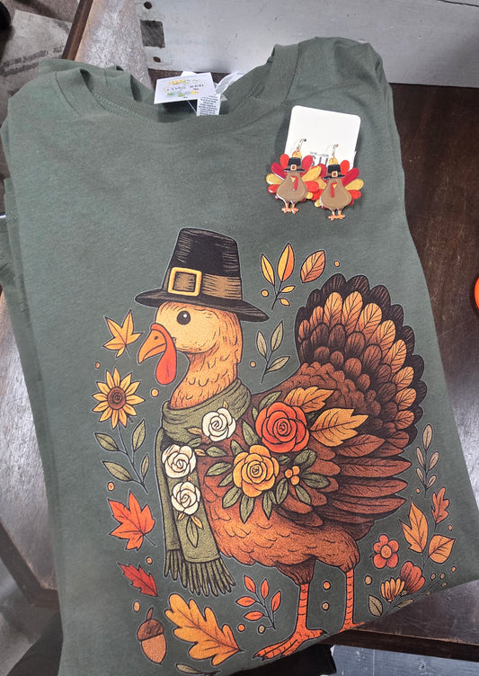 Pilgrim Hat Turkey Long Sleeve Tee
