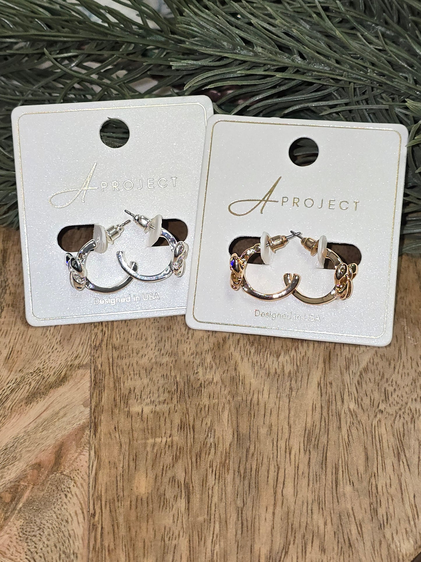 Coquette Bow Half Hoop Earrings