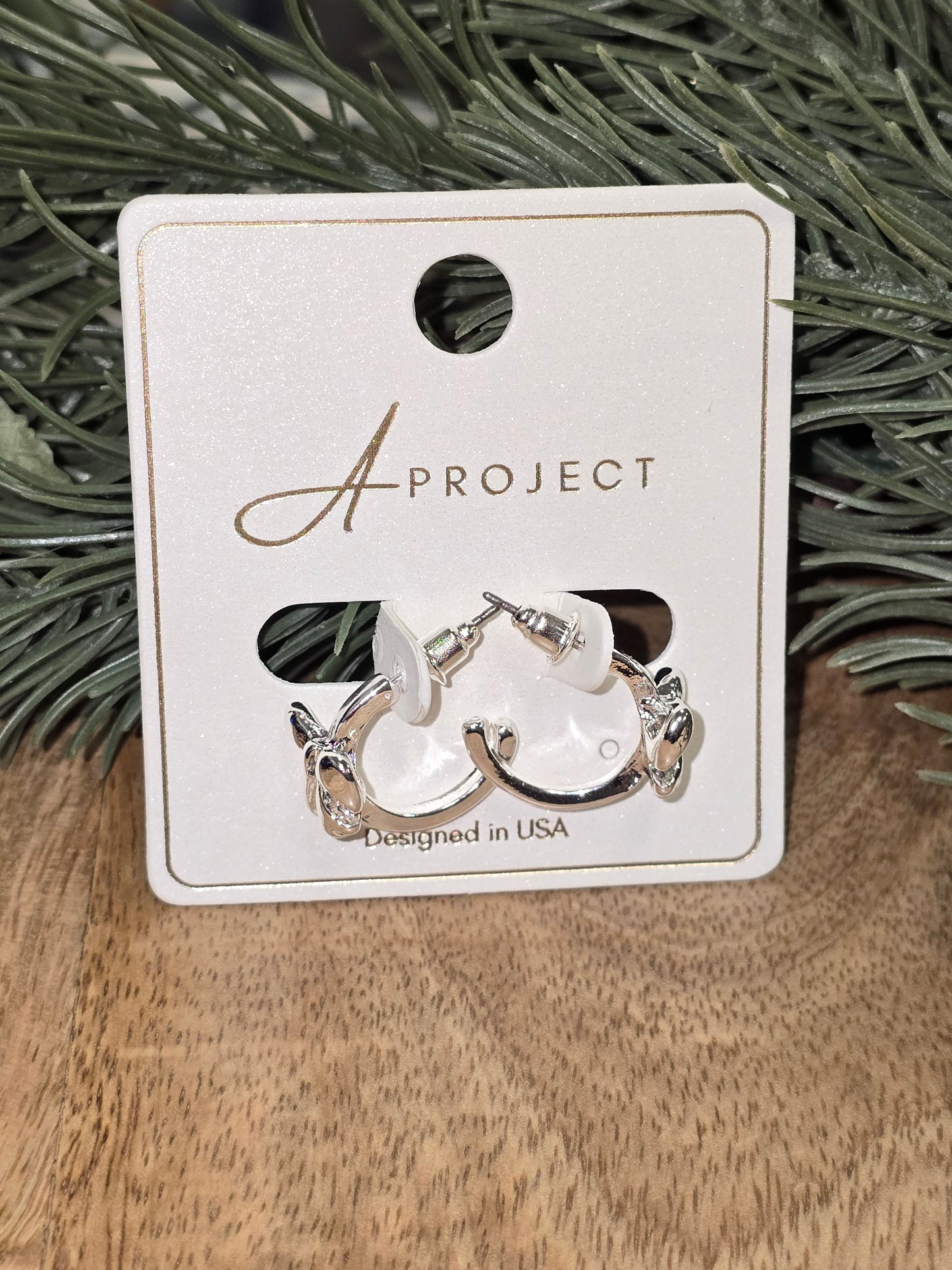 Coquette Bow Half Hoop Earrings