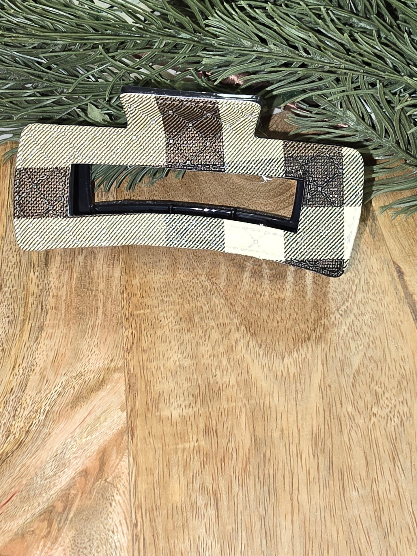 Plaid Hair Clip